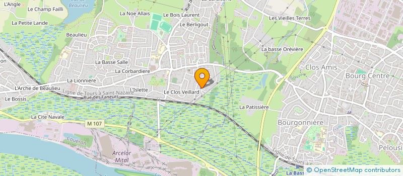 localisation de l'entreprise SCI LA RIVIERE à COUERON