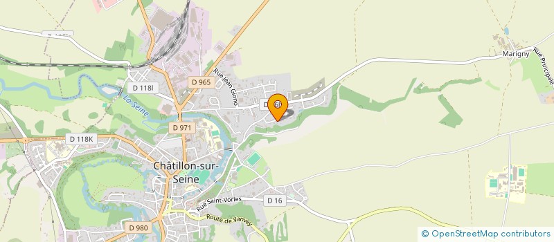 localisation de l'entreprise SCI LA RIVIEROTTE  CHATILLON-SUR-SEINE