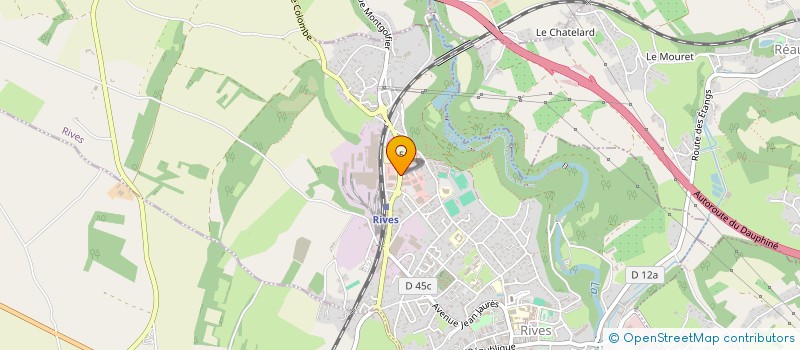 localisation de l'entreprise SCI LA RIVOISE  RIVES