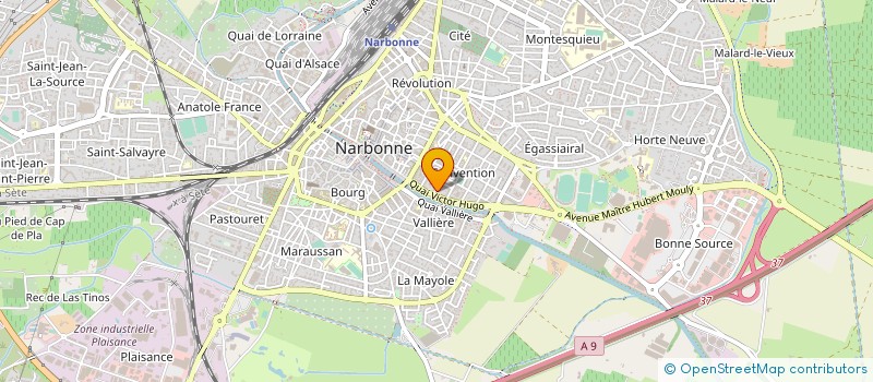 localisation de l'entreprise SCI LA ROBINE  NARBONNE