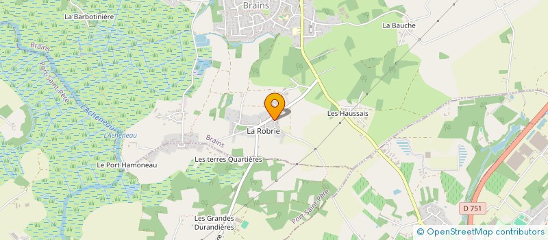 localisation de l'entreprise SCI LA ROBRIE  BRAINS