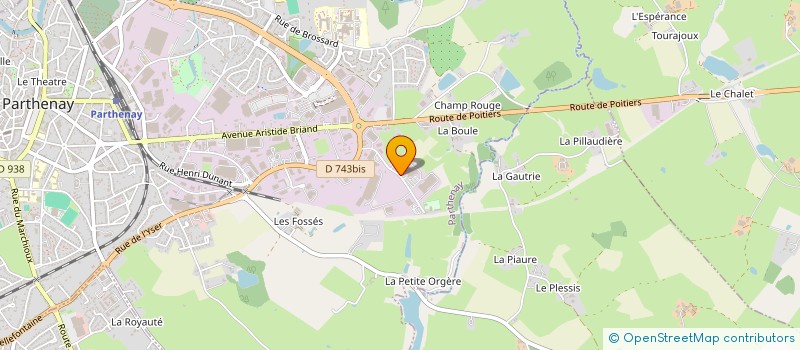 localisation de l'entreprise SCI LA ROCADE à PARTHENAY