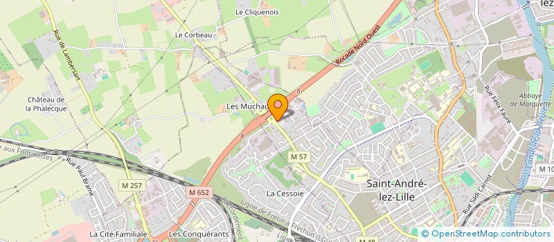 localisation de l'entreprise SCI LA ROCADE  MARQUETTE-LEZ-LILLE
