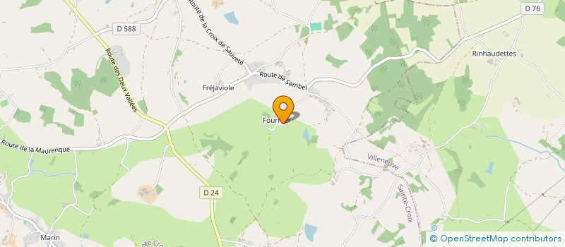 localisation de l'entreprise SCI LA ROCADE  VILLENEUVE