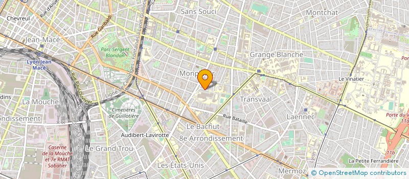 localisation de l'entreprise SCI LA ROCAILLE  LYON