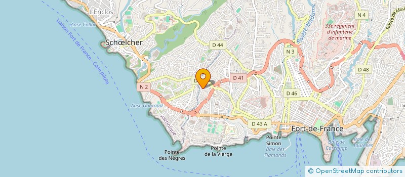 localisation de l'entreprise SCI LA ROCAILLE à FORT DE FRANCE