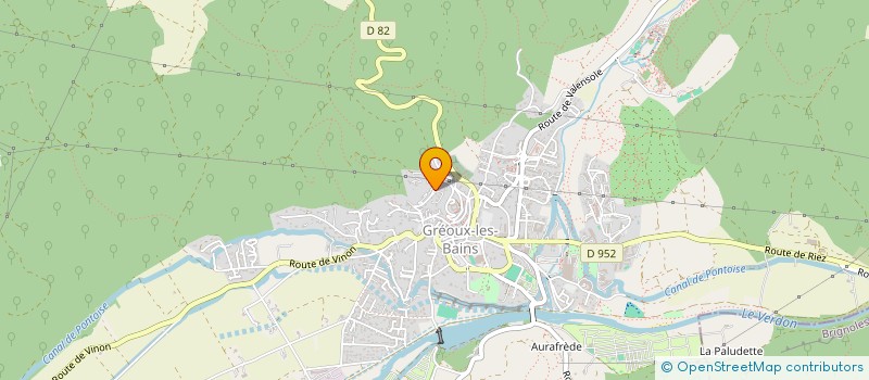 localisation de l'entreprise SCI LA ROCAILLE DU CHATEAU  GREOUX-LES-BAINS