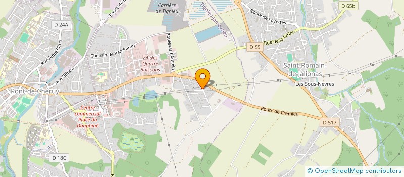 localisation de l'entreprise SCI LA ROCHE  CHARVIEU-CHAVAGNEUX