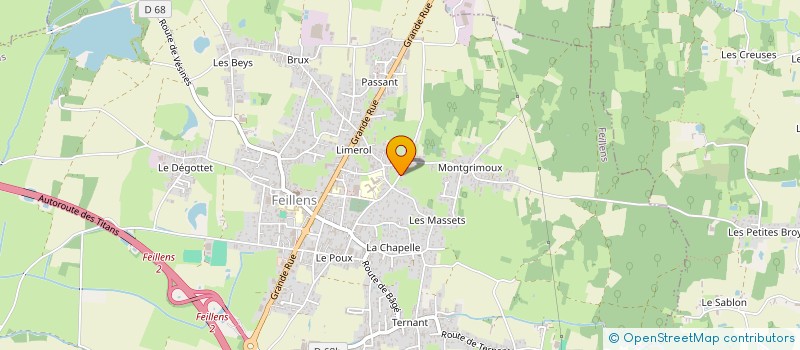 localisation de l'entreprise SCI LA ROCHE à FEILLENS