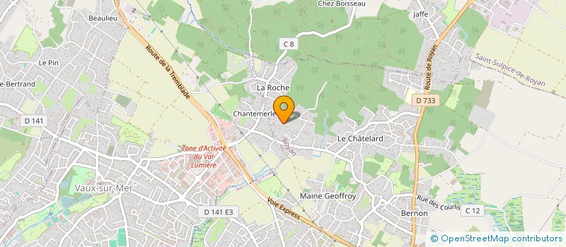 localisation de l'entreprise SCI LA ROCHE à ROYAN