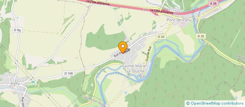 localisation de l'entreprise SCI LA ROCHE A LA MEILLIERE à SAINTE-MARIE-SUR-OUCHE