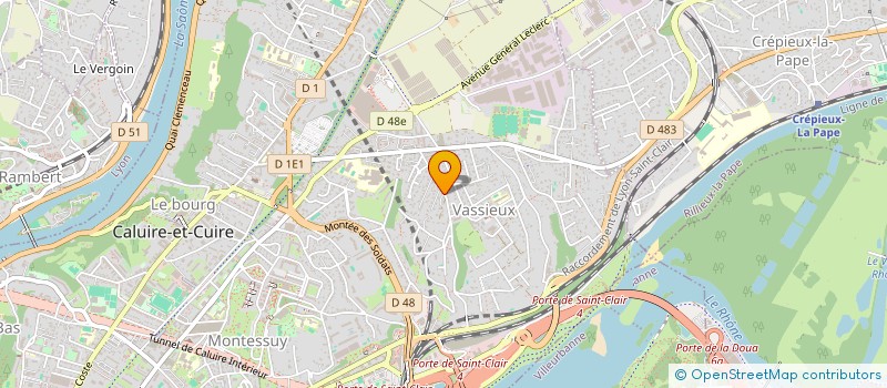 localisation de l'entreprise SCI LA ROCHE AUX FEES  CALUIRE-ET-CUIRE