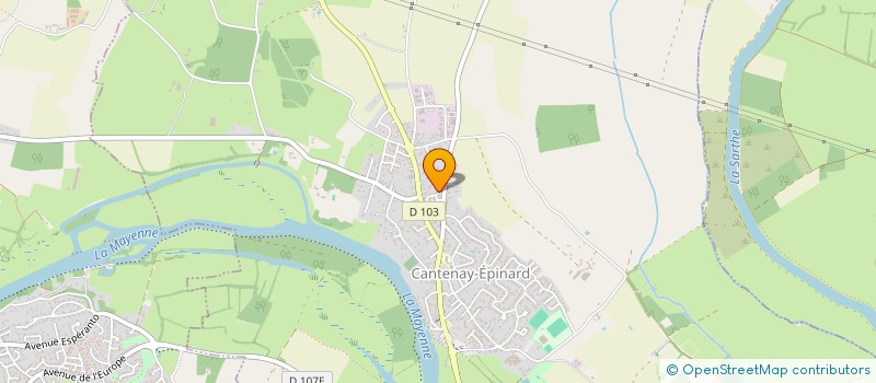 localisation de l'entreprise SCI LA ROCHE AUX FEES  CANTENAY-EPINARD