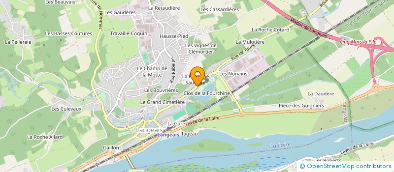 localisation de l'entreprise SCI LA ROCHE CREUSE  LANGEAIS