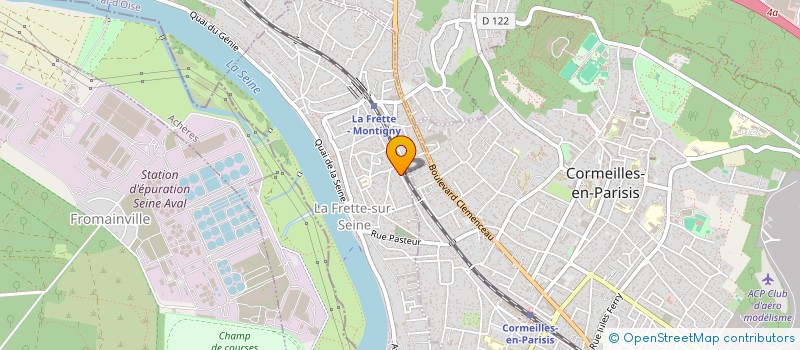 localisation de l'entreprise SCI LA ROCHE D'ALMONT  LA FRETTE-SUR-SEINE