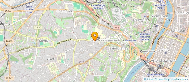 localisation de l'entreprise SCI LA ROCHE DES GRANGES  LYON