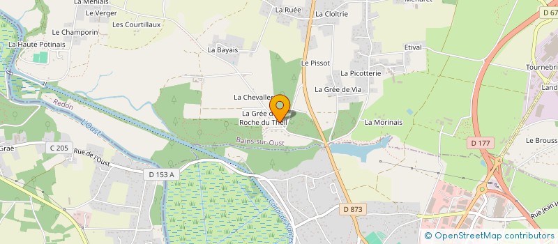 localisation de l'entreprise SCI LA ROCHE DU THEIL  BAINS-SUR-OUST