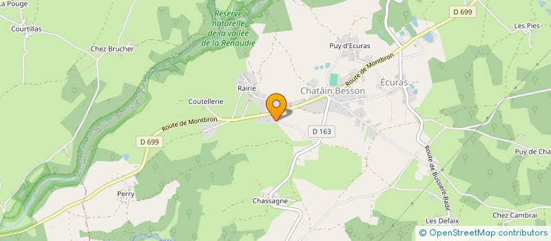 localisation de l'entreprise SCI LA ROCHE LOCATION à ECURAS