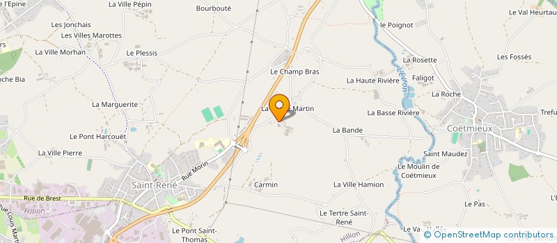 localisation de l'entreprise SCI LA ROCHE MARTIN  HILLION
