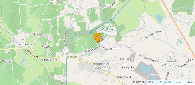 localisation de l'entreprise SCI LA ROCHE MONBRUN  PRIGNAC-ET-MARCAMPS