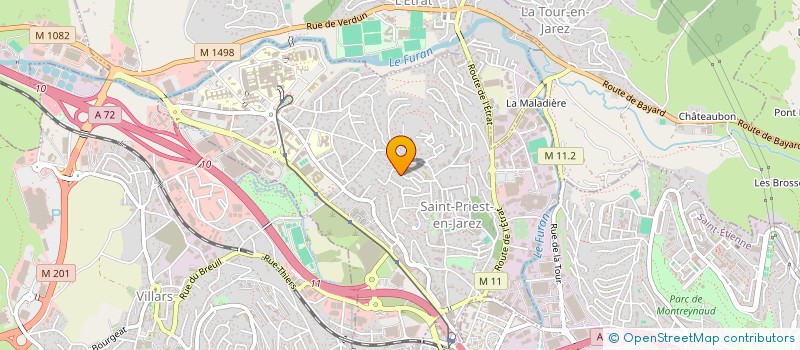 localisation de l'entreprise SCI LA ROCHE TAILLEE  SAINT-PRIEST-EN-JAREZ