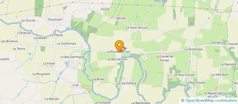 localisation de l'entreprise SCI LA ROCHE VERRION  TRESBUF