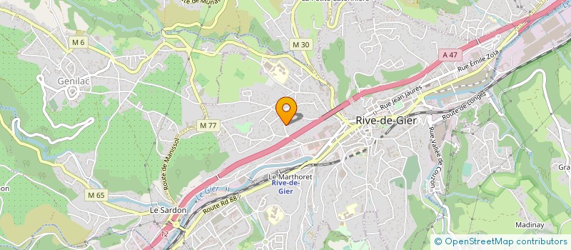 localisation de l'entreprise SCI LA ROCHEFOLLE  RIVE-DE-GIER