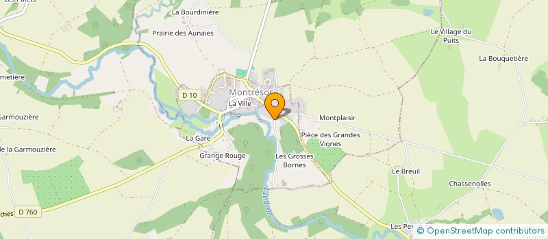 localisation de l'entreprise SCI LA ROCHELIERE à MONTRESOR