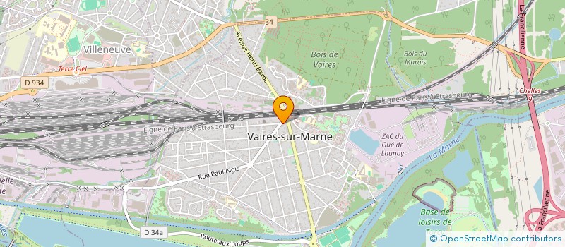 localisation de l'entreprise SCI LA ROCHETTE  VAIRES-SUR-MARNE