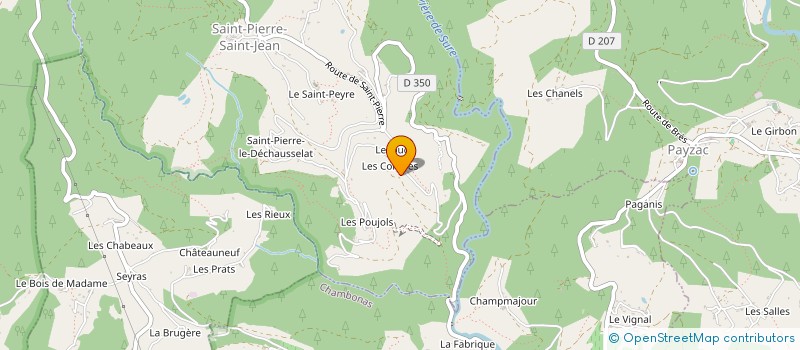 localisation de l'entreprise SCI LA ROCOMDE  SAINT-PIERRE-SAINT-JEAN