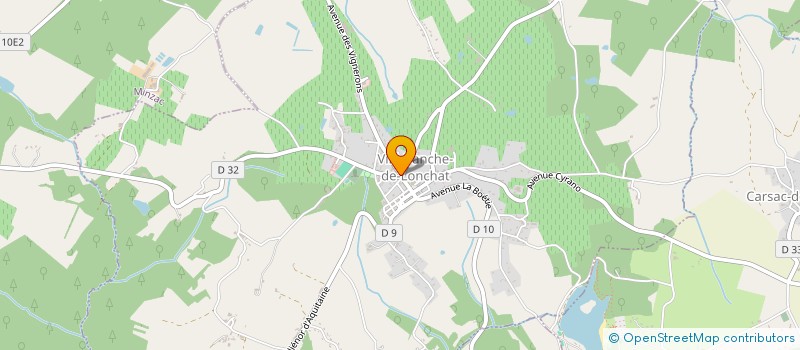 localisation de l'entreprise SCI LA RODE  VILLEFRANCHE-DE-LONCHAT