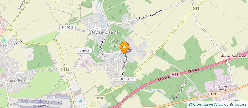 localisation de l'entreprise SCI LA ROGUENETTE à GASVILLE-OISEME