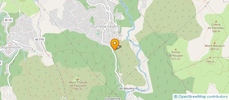 localisation de l'entreprise SCI LA ROHIERA  TOURRETTE-LEVENS