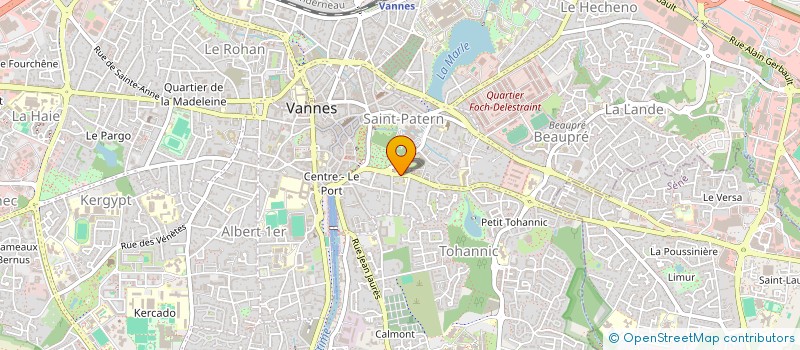 localisation de l'entreprise SCI LA ROISEAU INVESTISSEMENTS à VANNES