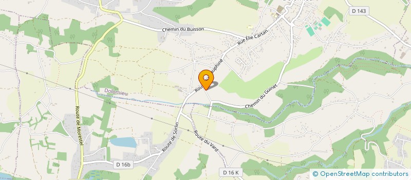 localisation de l'entreprise SCI LA ROLLANDIERE  DOLOMIEU