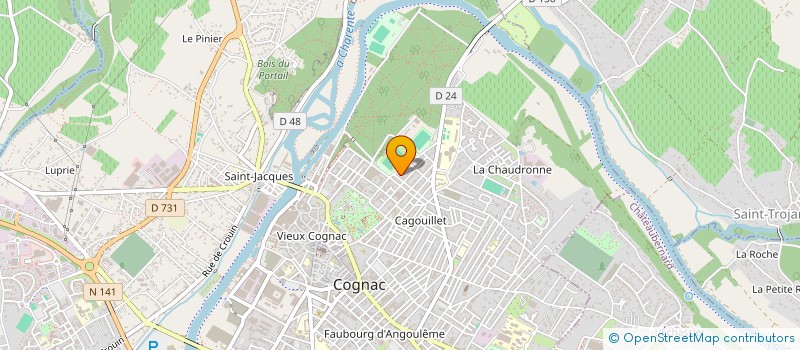 localisation de l'entreprise SCI LA ROMAINE à COGNAC
