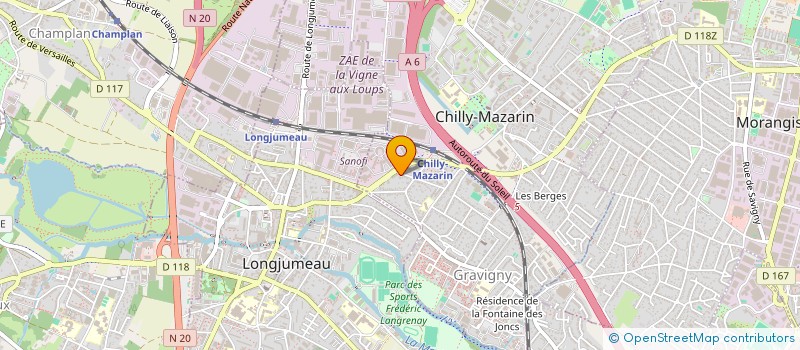 localisation de l'entreprise SCI LA ROMAINE à CHILLY-MAZARIN