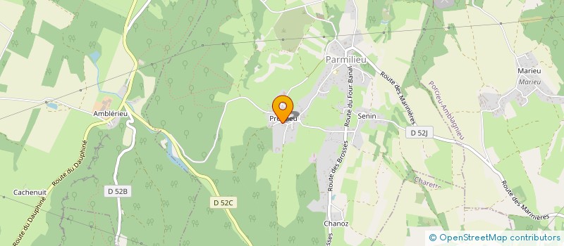 localisation de l'entreprise SCI LA ROMALDEL  MONTALIEU-VERCIEU