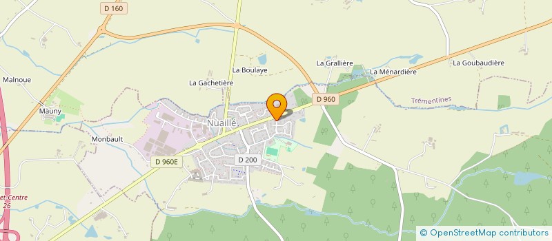 localisation de l'entreprise SCI LA ROMANE  NUAILLE