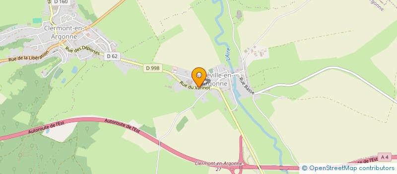 localisation de l'entreprise SCI LA ROMANE à CLERMONT-EN-ARGONNE