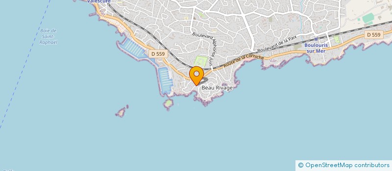 localisation de l'entreprise SCI LA ROMANELLE à SAINT-RAPHAEL