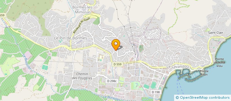 localisation de l'entreprise SCI LA ROMARINE à BORMES-LES-MIMOSAS
