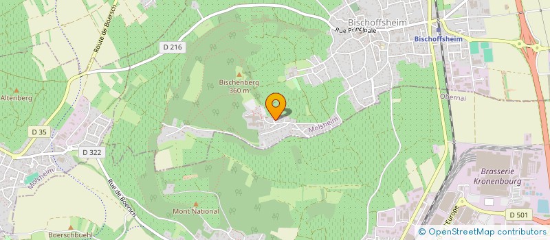 localisation de l'entreprise SCI LA ROMARINE  BISCHOFFSHEIM