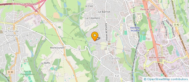 localisation de l'entreprise SCI LA ROMARINE  DARDILLY