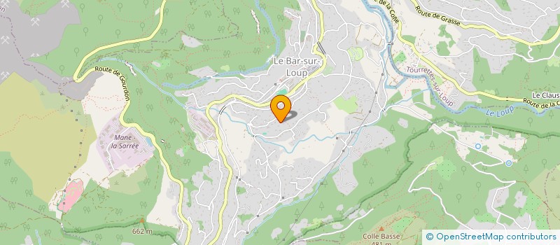 localisation de l'entreprise SCI LA ROMARINE à LE BAR-SUR-LOUP