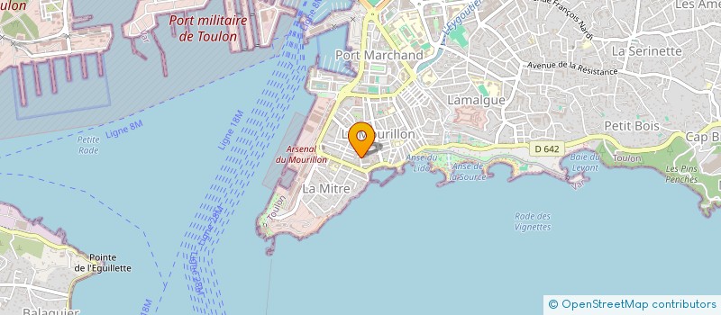 localisation de l'entreprise SCI LA RONDE  TOULON