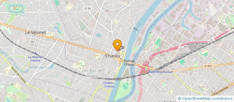 localisation de l'entreprise SCI LA RONDE  CHATOU