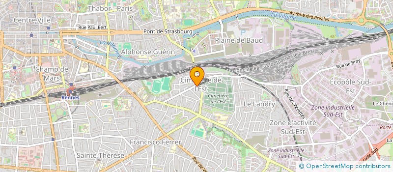 localisation de l'entreprise SCI LA RONDE DES FLEURS  RENNES