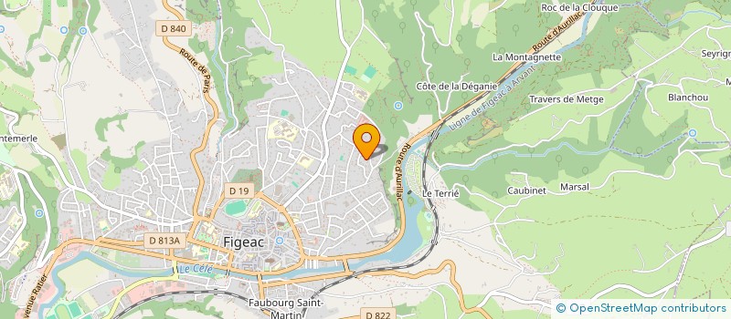 localisation de l'entreprise SCI LA ROQUE  FIGEAC