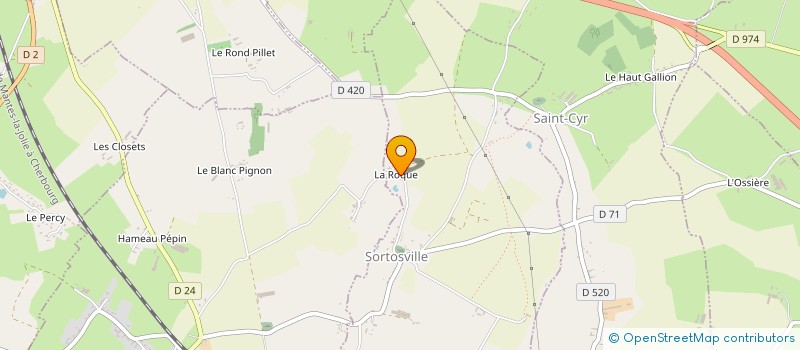 localisation de l'entreprise SCI LA ROQUE  SORTOSVILLE